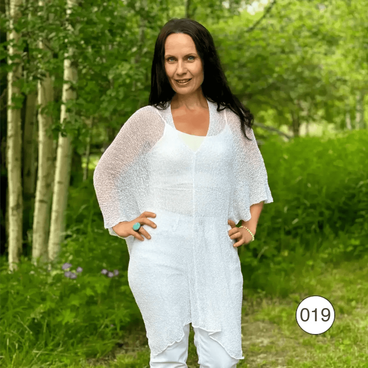 Idun Tunika – finstickad oversized tunika
