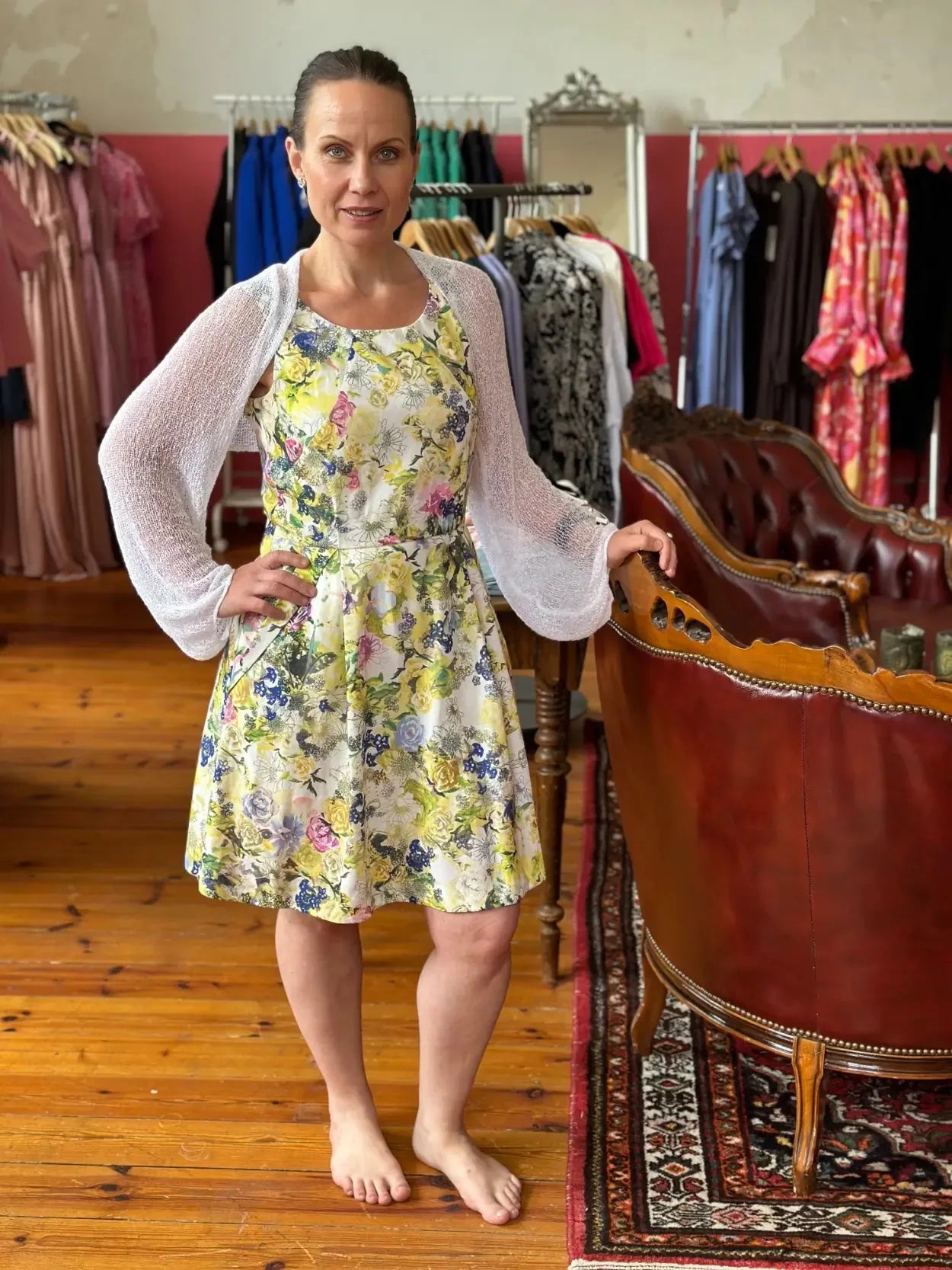 Liv Bolero – finstickad bolero till fest