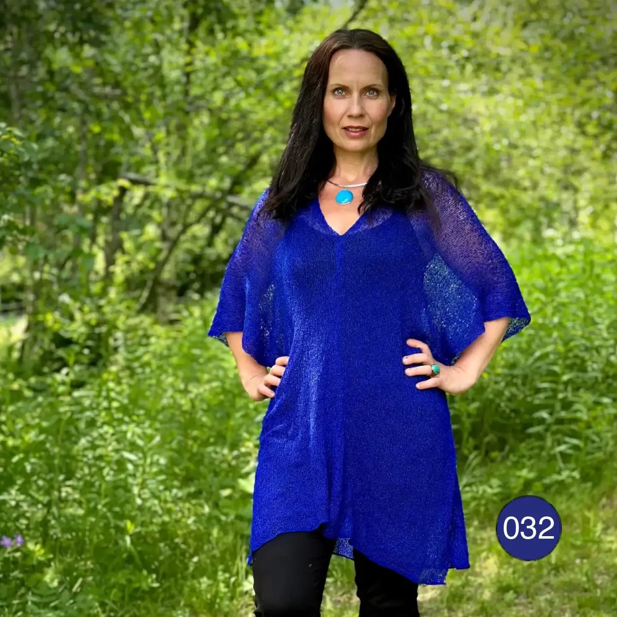 Idun Tunika - Finstickad oversized tunika i många färger | Ulla Jacobsson Kläder