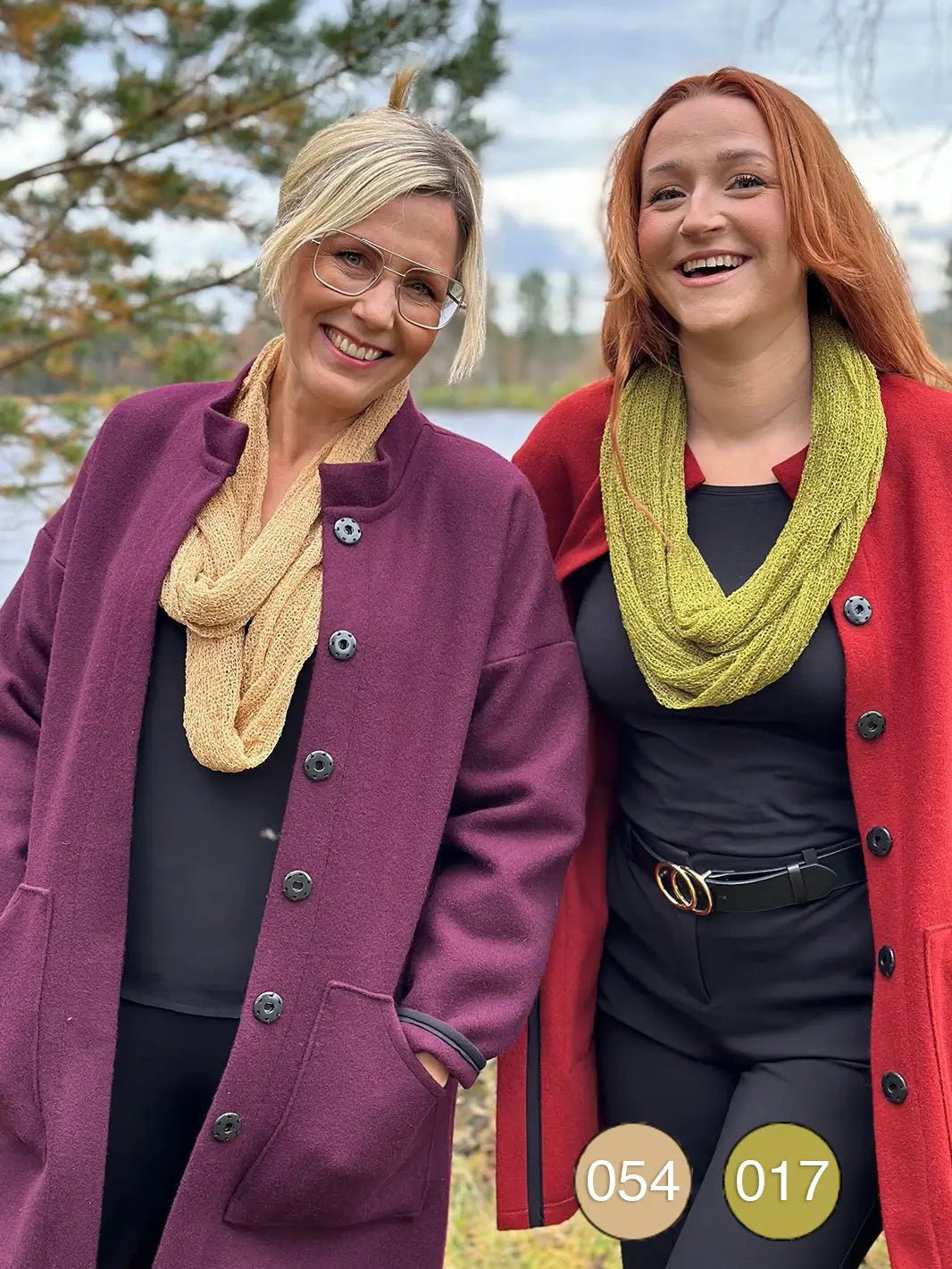 Sally Tubsjal - Finstickad tubsjal i större modell och i många färger | Ulla Jacobsson Kläder